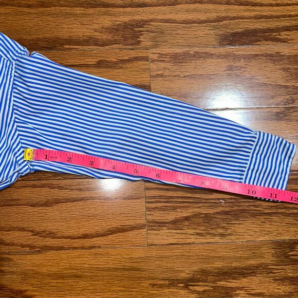 Ralph Lauren Boys Navy Striped Button Down Long Sleeve Blake Shirt Size 2/2T - Picture 11 of 12